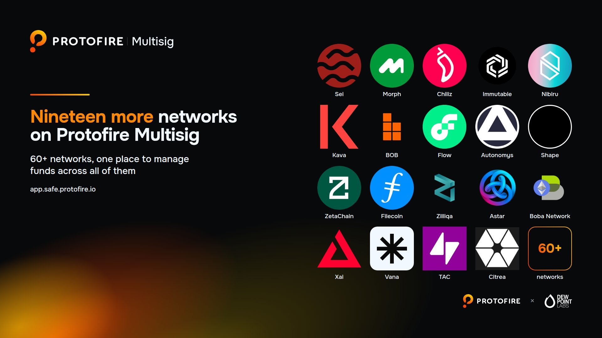 Nineteen more networks are on Protofire Multisig.